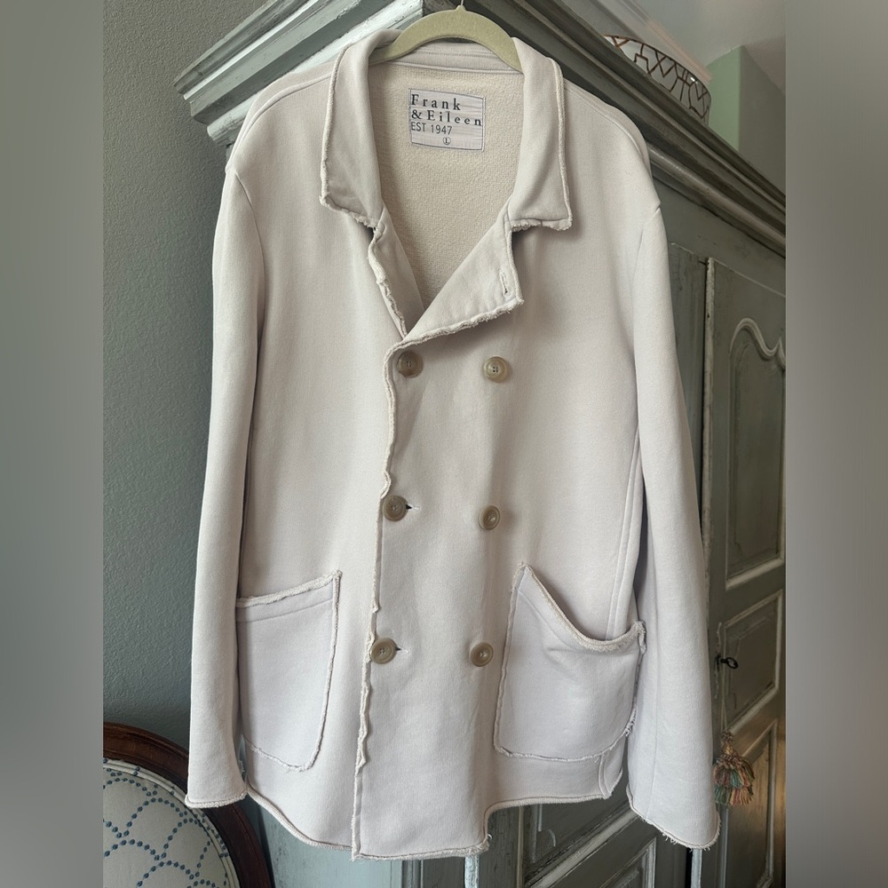 Frank & Eileen Belfast English Peacoat Triple Fleece Light Pink/Almond